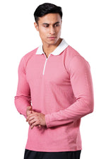 Minimal Buzz Radiance Full Sleeves Zip Polo T- Shirts YT0019