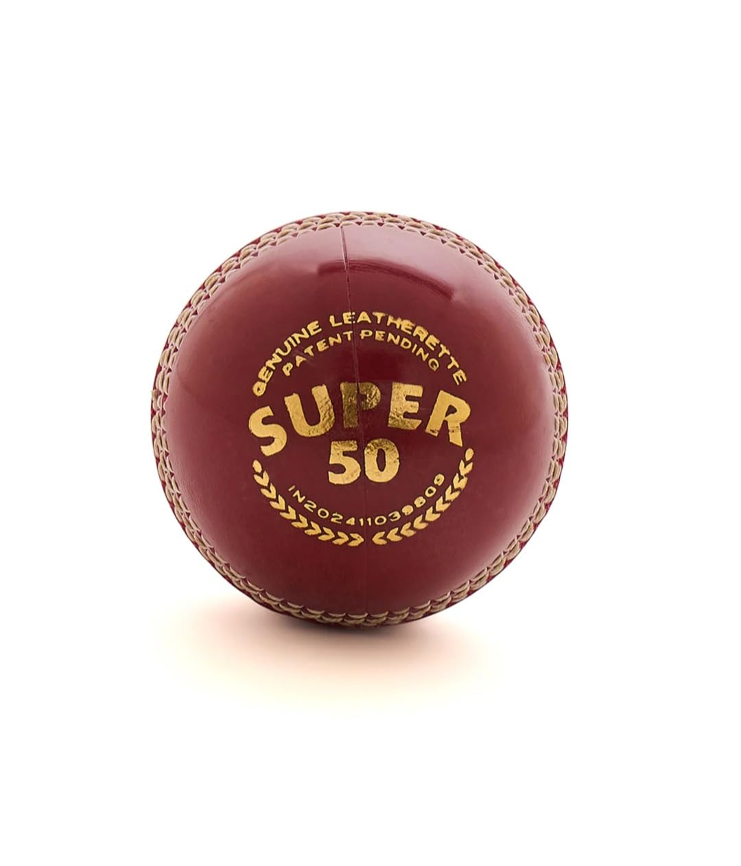 SG Super 50 Red Leather Ball