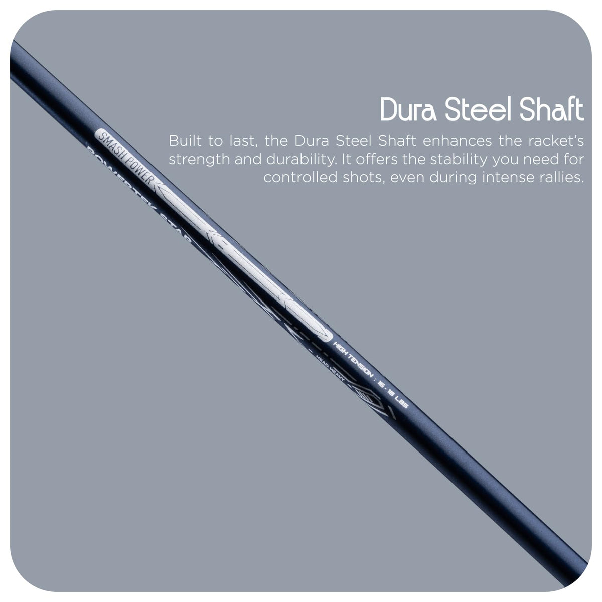 Hundred Powertek Star Badminton Racket With Shuttle Cock (Set of 2)