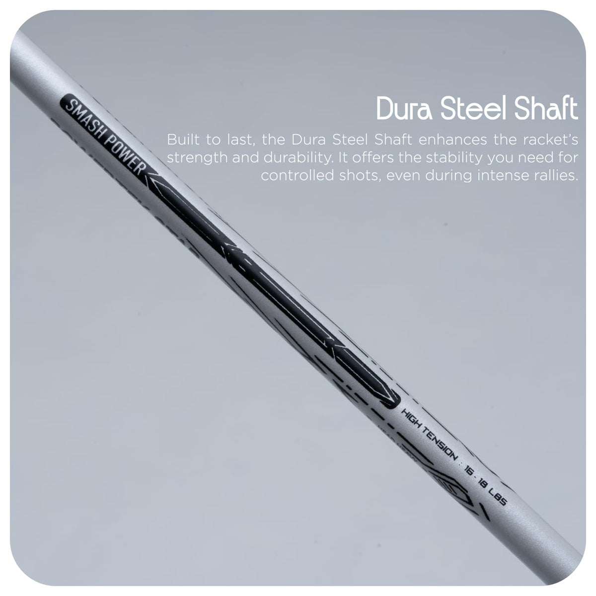 Hundred Powertek Star Badminton Racket With Shuttle Cock (Set of 2)