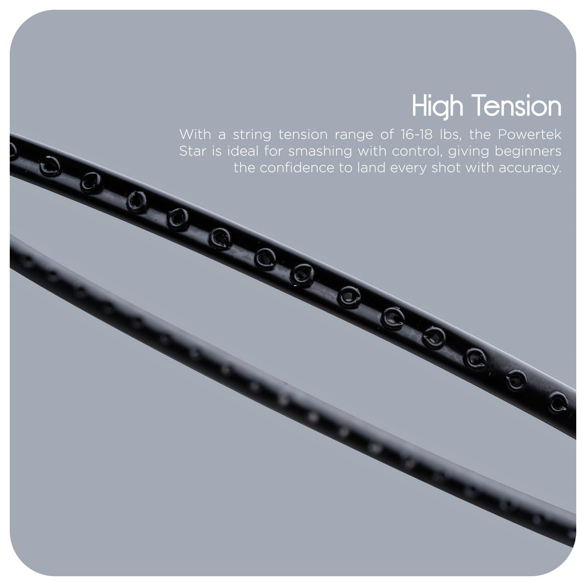 Hundred Powertek Star Badminton Racket With Shuttle Cock (Set of 2)