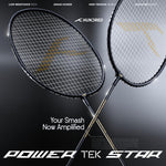 Hundred Powertek Star Badminton Racket With Shuttle Cock (Set of 2)