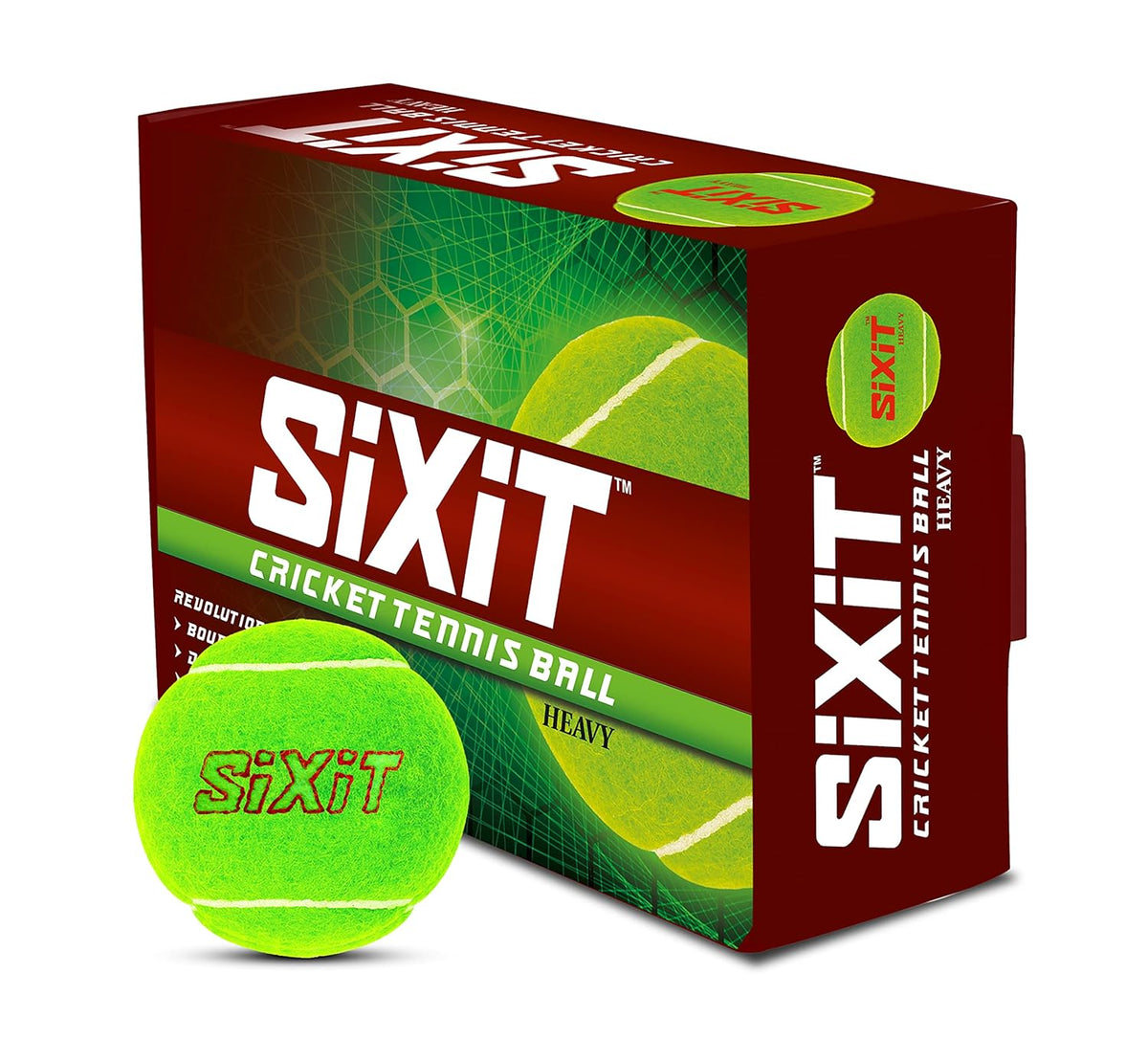Sixit Heavy Tennis Ball (Pack of 6)