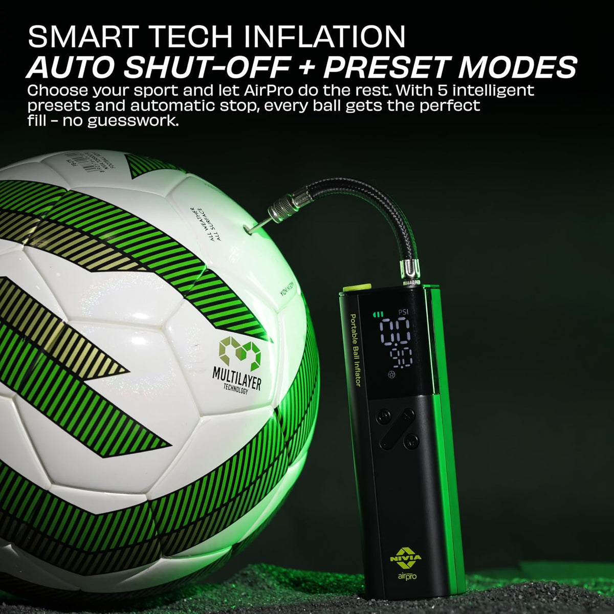 Nivia Air Pro Portable Ball Inflator