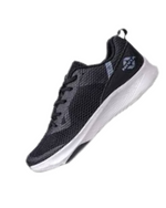 Nivia Hawks 2.0 Training Shoes on a gym floor, featuring a lightweight design and breathable mesh upper.
