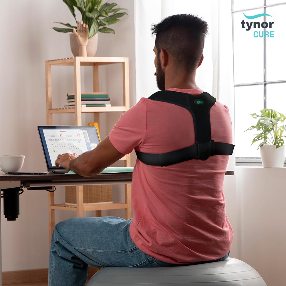 Tynor Sports Posture Corrector providing comfortable back support for improved posture during daily activities.
