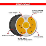 Massage Twister VXF-136 by Vector X Fitness, highlighting its ergonomic design and comfortable grip handles.