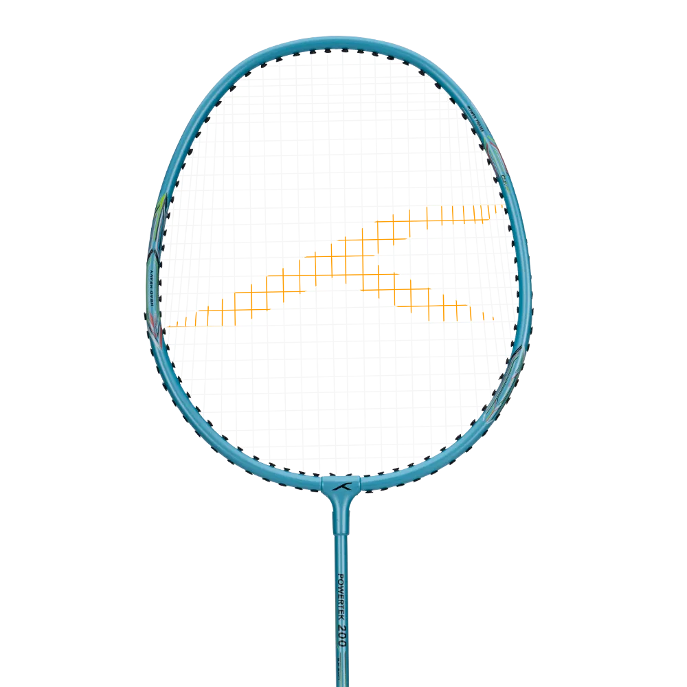 Hundred Powertek 200 badminton racket designed for quick swing control.