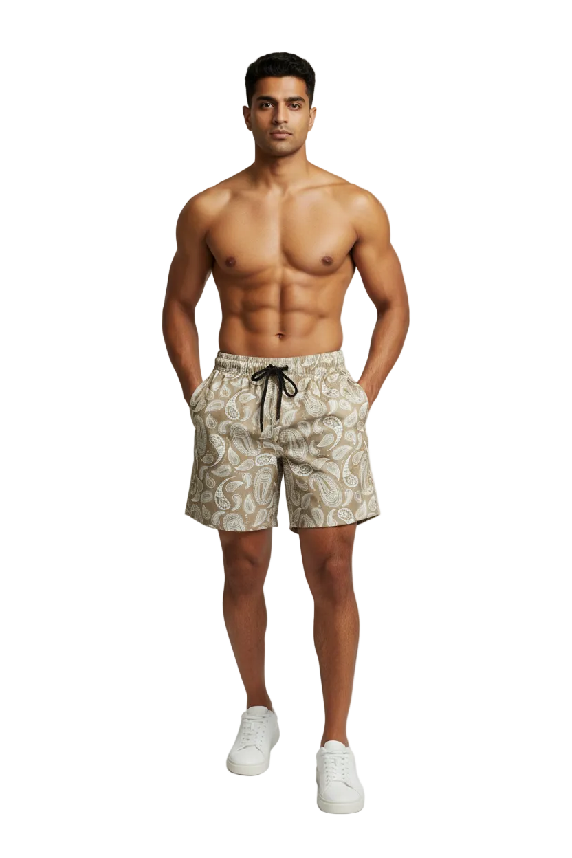 Minimal Buzz Paisley Summer Shorts