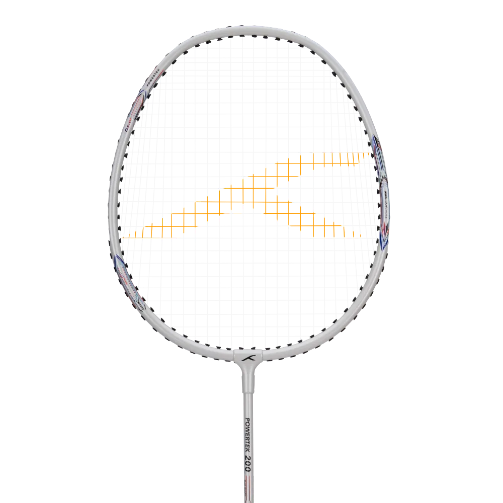 Hundred Powertek 200 badminton racket designed for quick swing control.