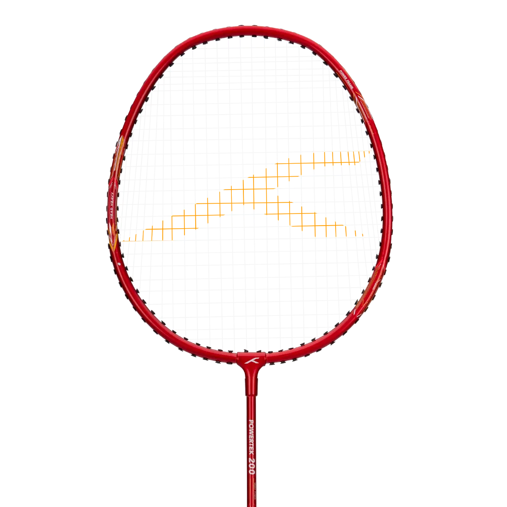 Hundred Powertek 200 badminton racket designed for quick swing control.