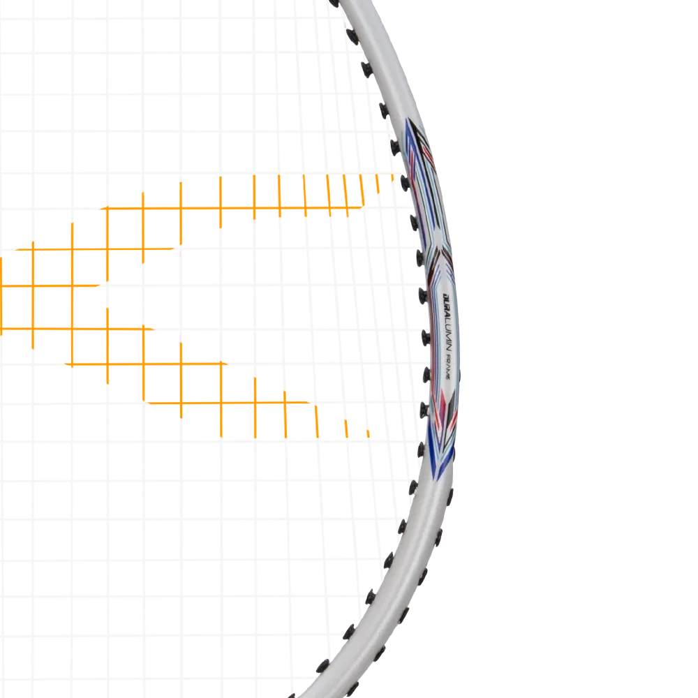 Hundred Powertek 200 badminton racket designed for quick swing control.
