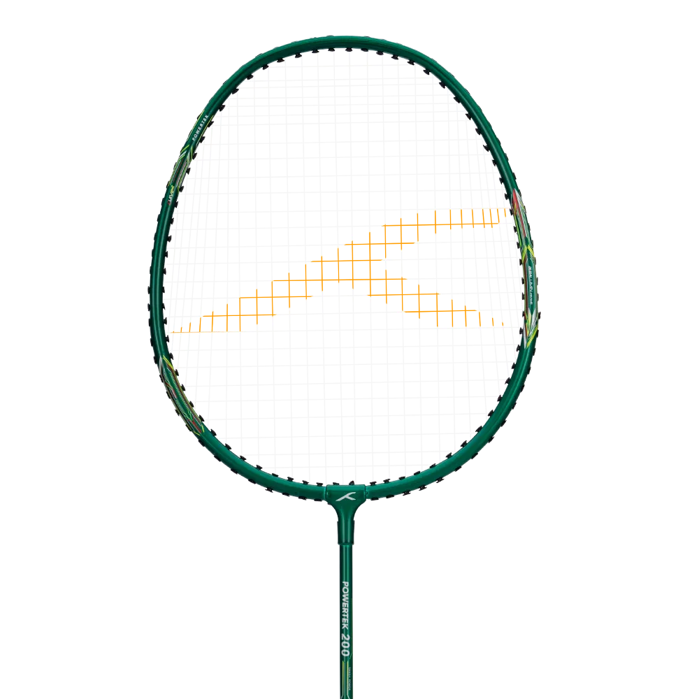 Hundred Powertek 200 badminton racket designed for quick swing control.