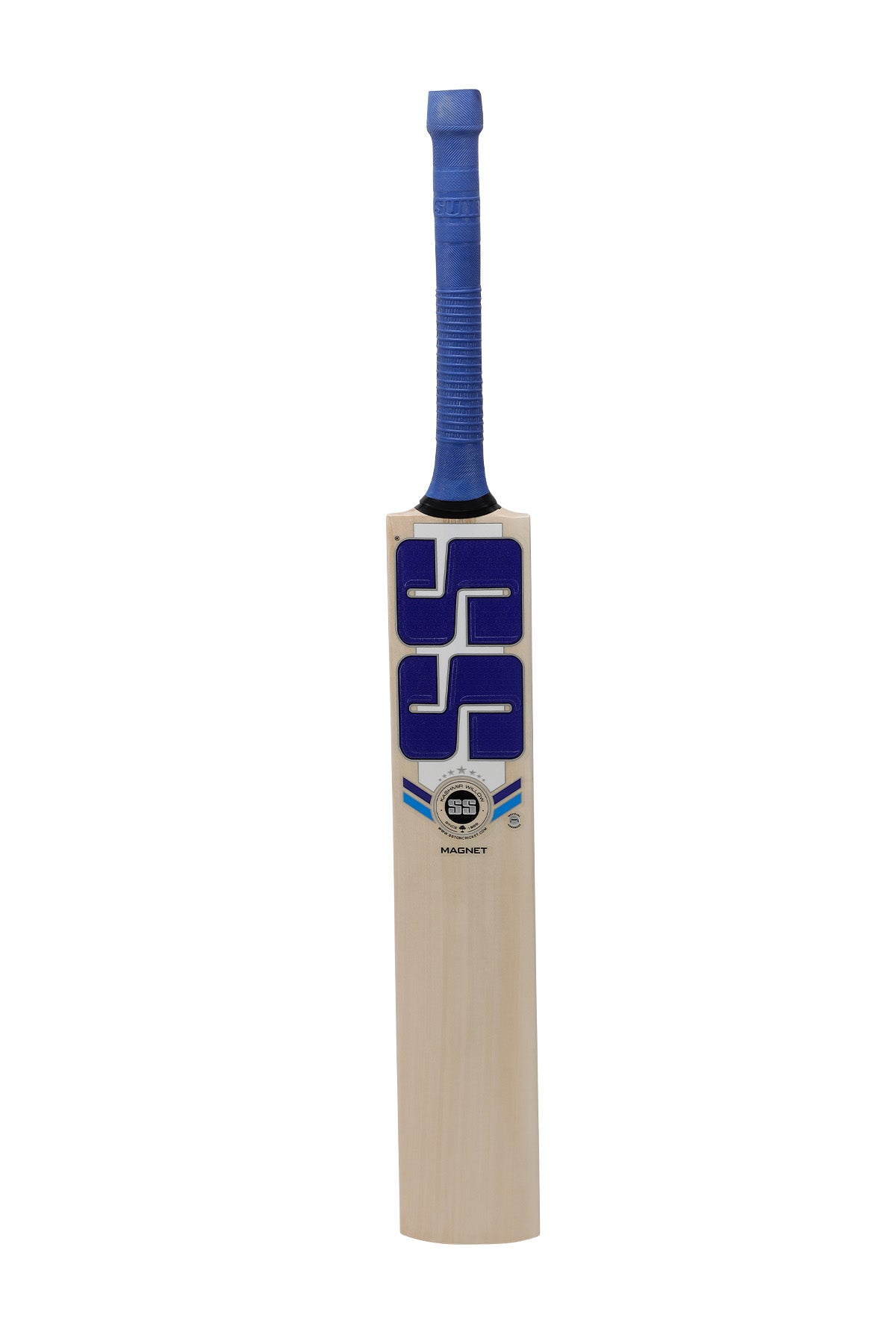 SS Magnet SH Cricket Bat made from budget-friendly Kashmir willow, featuring a traditional profile and short handle.