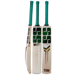 Close-up view of the SS Sky Stunner EW Cricket Bat featuring a balanced pickup design and premium English willow blade.