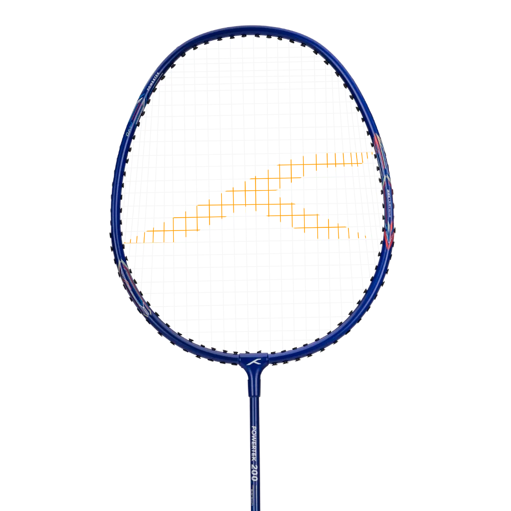 Hundred Powertek 200 badminton racket designed for quick swing control.