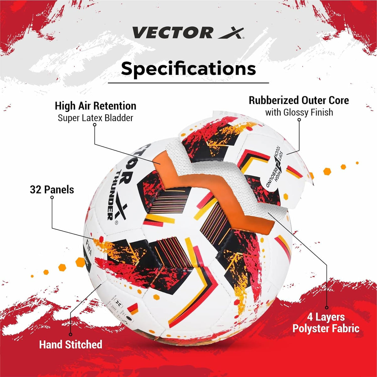 Vector X Football H/S Thunder-4/32