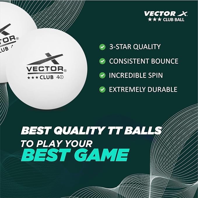 Vector X Table Tennis Club Set 1 Star (Pack of 3 Pcs)