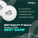 Vector X Table Tennis Club Set 1 Star (Pack of 3 Pcs)