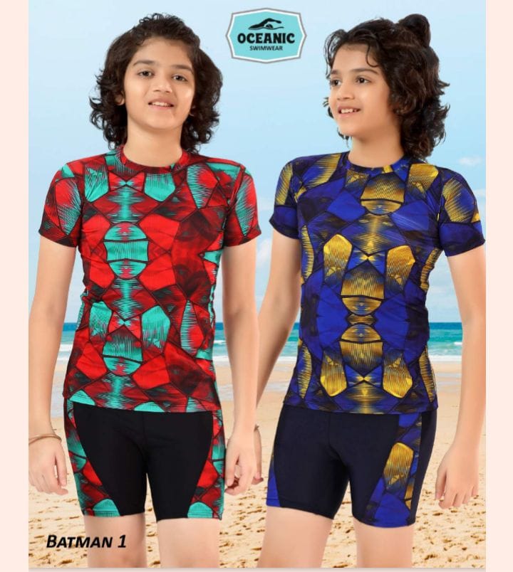 Kids Swimming Costume Batman (Set)