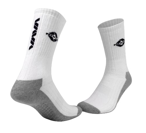 Nivia Cricket Bamboo No Skid Socks (White)