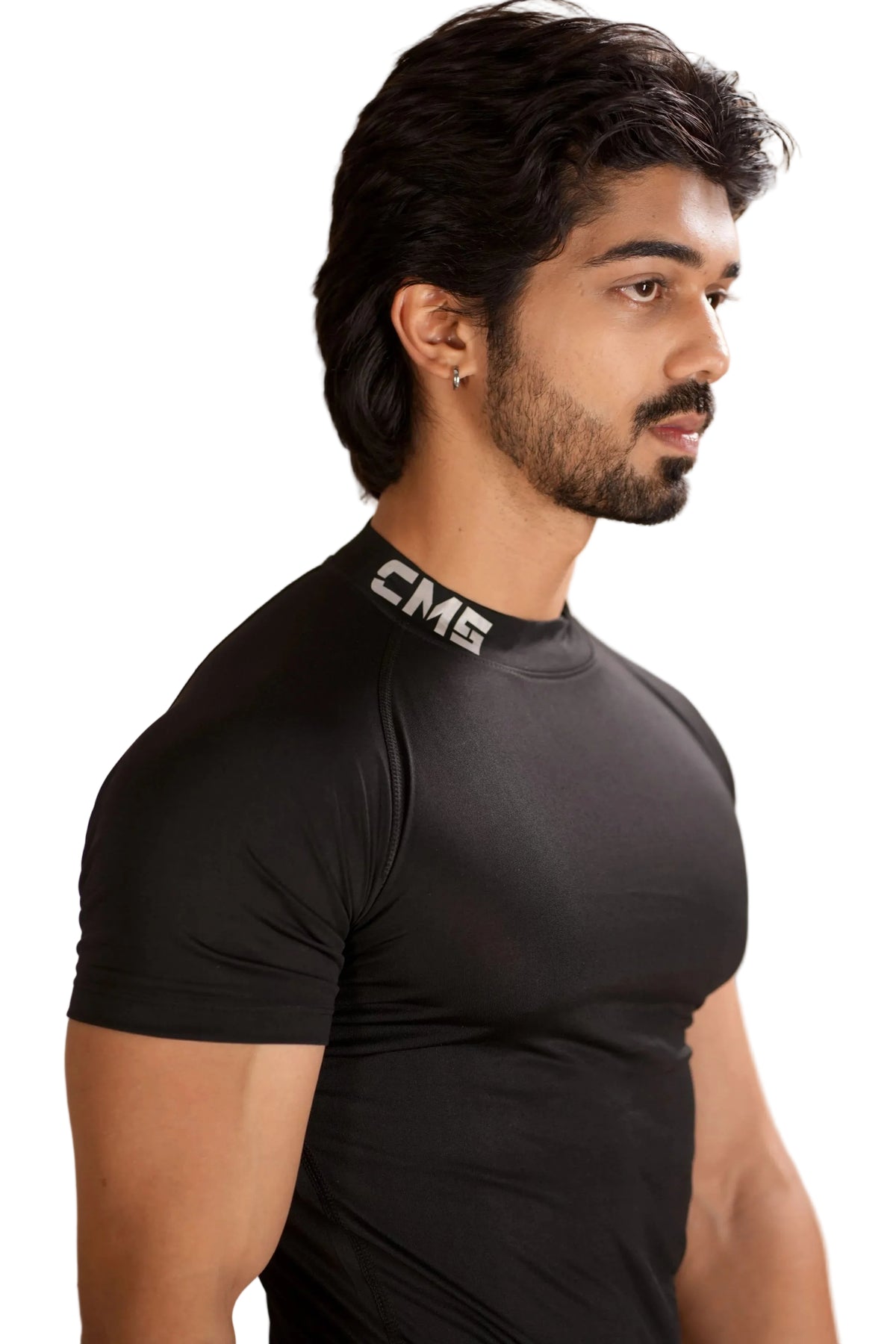 Minimal Buzz High Neck Compression T-Shirt CMSCT003