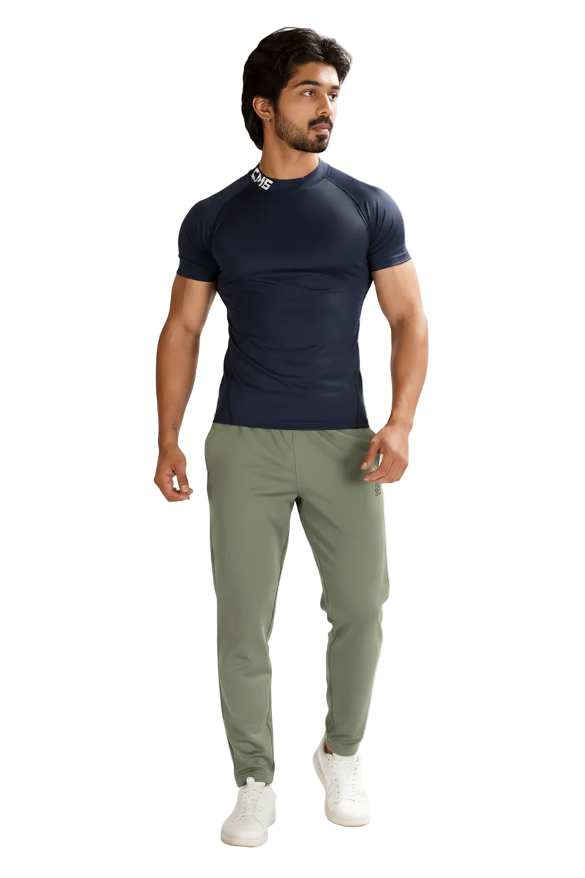Minimal Buzz High Neck Compression T-Shirt CMSCT003