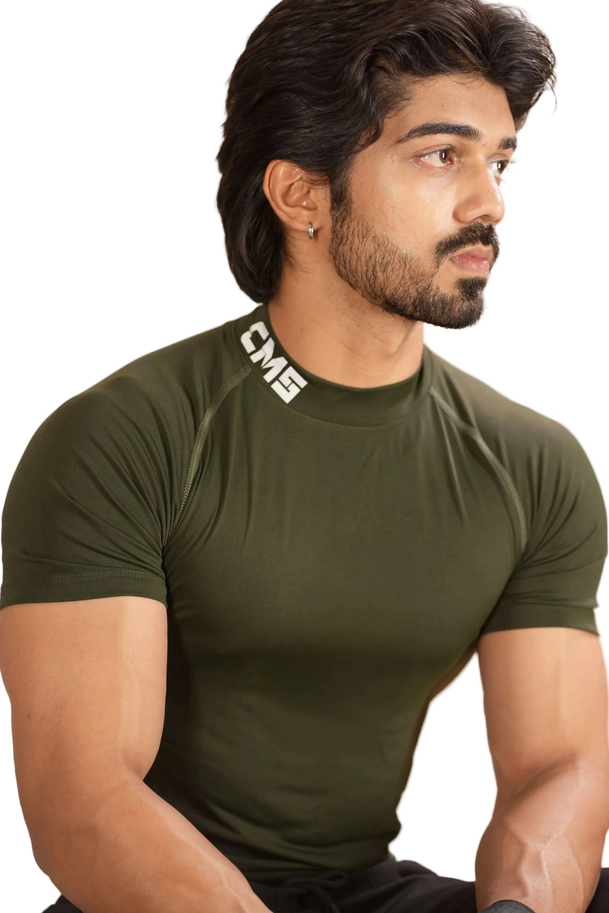 Minimal Buzz High Neck Compression T-Shirt CMSCT003