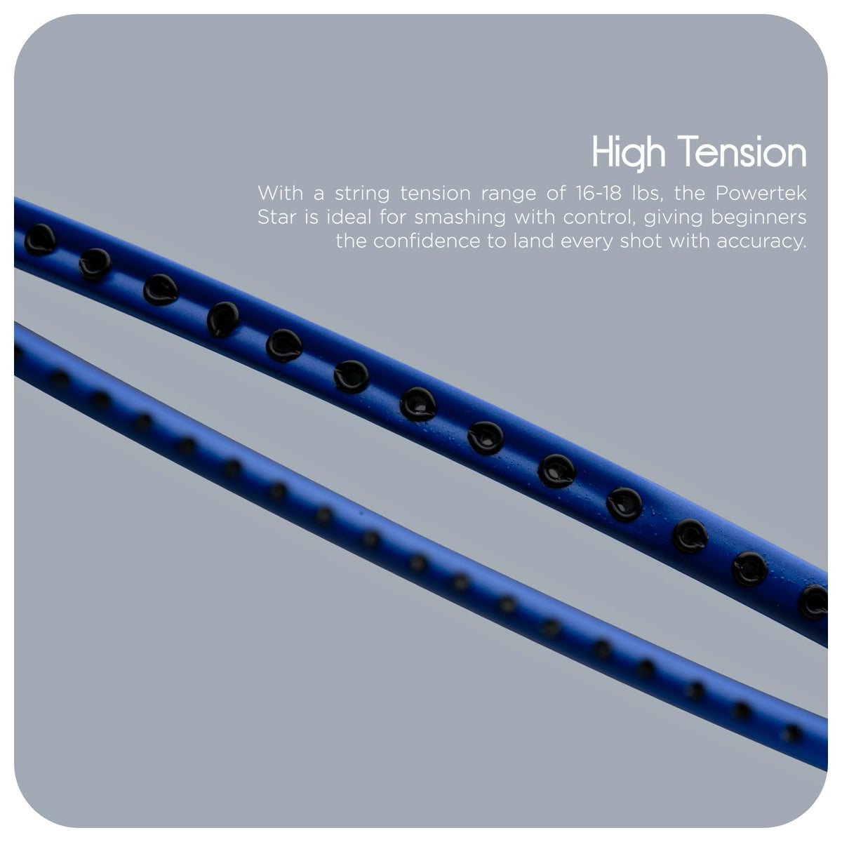 Hundred Powertek Star Badminton Racket With Shuttle Cock (Set of 2)