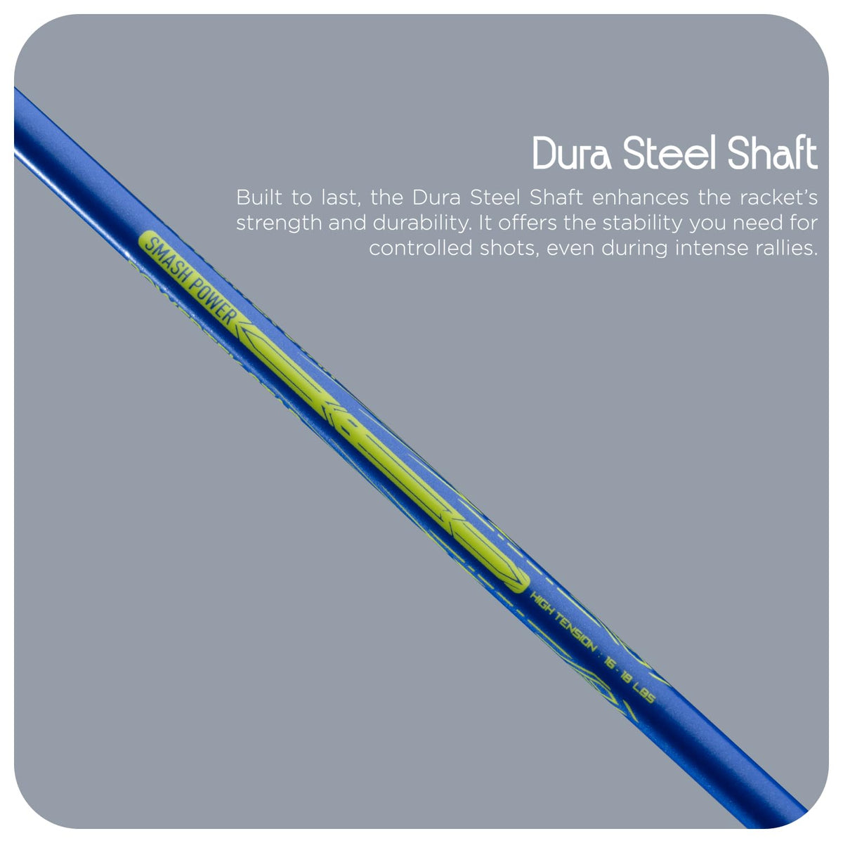 Hundred Powertek Star Badminton Racket With Shuttle Cock (Set of 2)