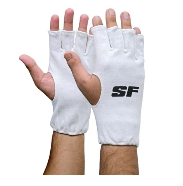 SF Batting Inner Cotton Fingerless Gloves Men's