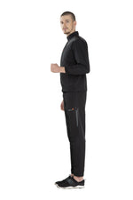 Sport Sun Micro Poly Black Track Suit For Men