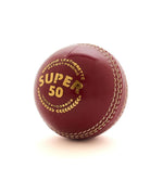 SG Super 50 Red Leather Ball