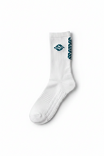 Nivia Court Bamboo No Skid Socks (White)