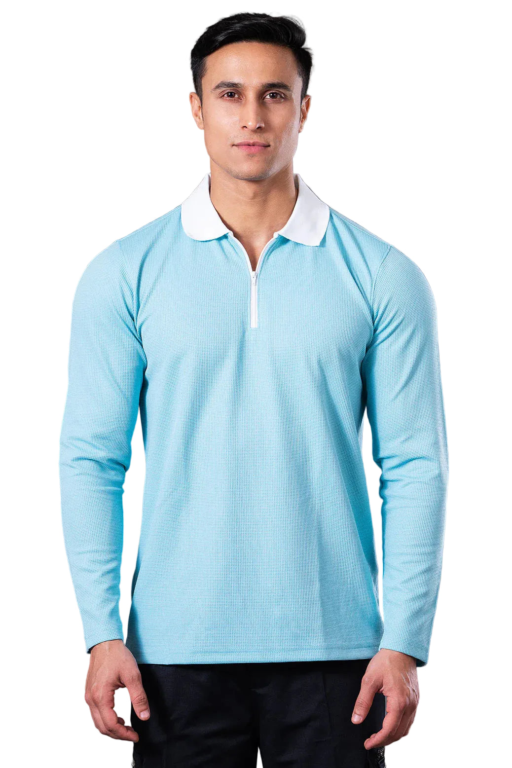 Minimal Buzz Radiance Full Sleeves Zip Polo T- Shirts YT0019