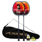 Hundred Powertek Star Badminton Racket With Shuttle Cock (Set of 2)
