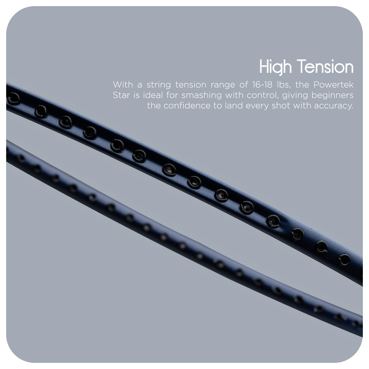 Hundred Powertek Star Badminton Racket With Shuttle Cock (Set of 2)