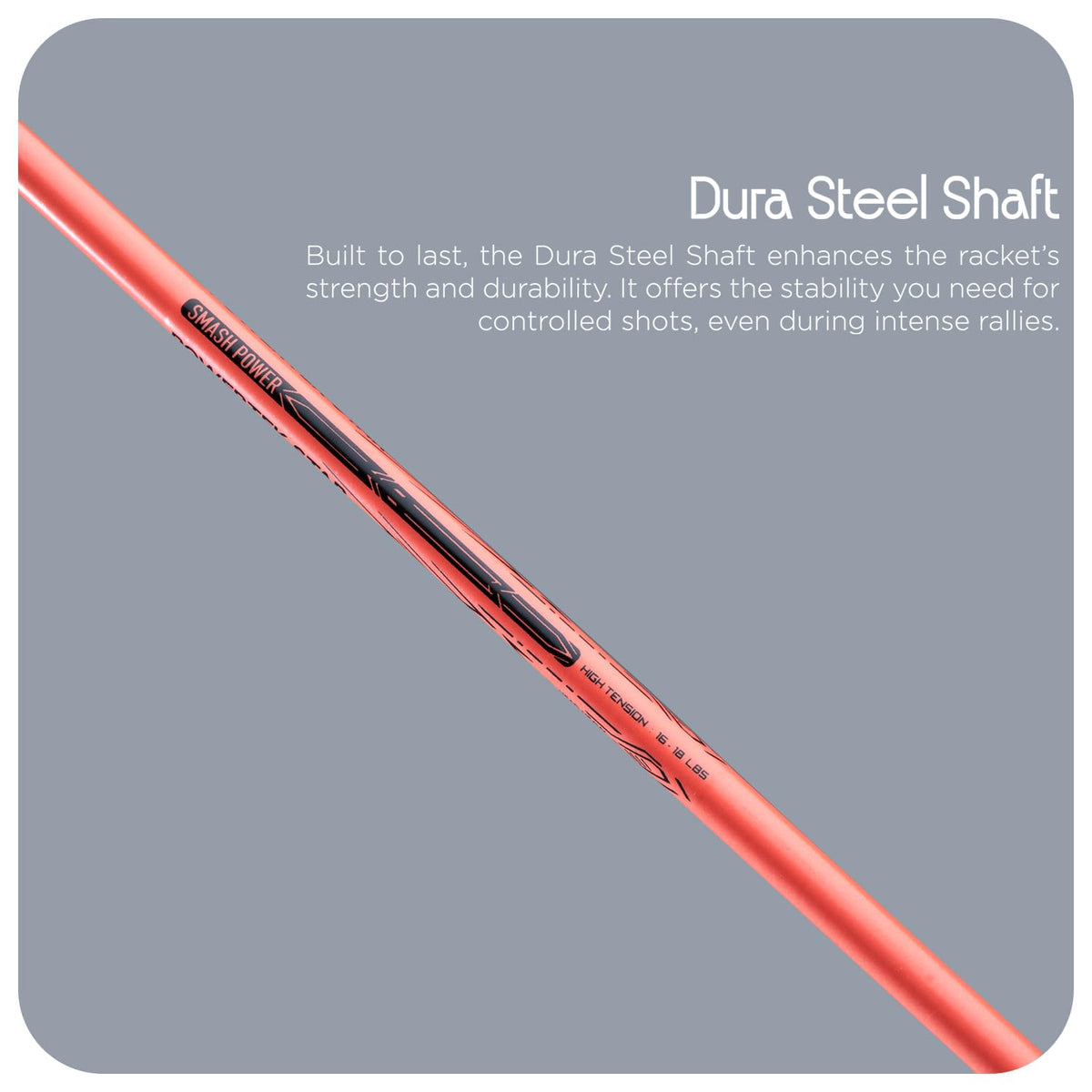 Hundred Powertek Star Badminton Racket With Shuttle Cock (Set of 2)