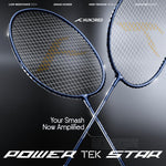 Hundred Powertek Star Badminton Racket With Shuttle Cock (Set of 2)