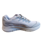 Gowin Racer running shoes on a track, highlighting their lightweight design and sporty look.