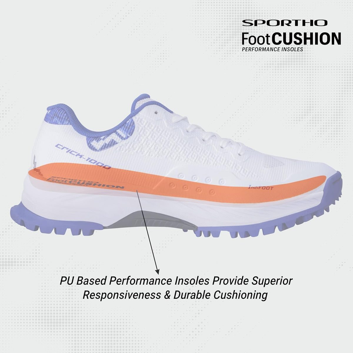 Nivia Cricket Shoes Crick-1000 featuring advanced grip technology for superior traction and performance on the cricket field.