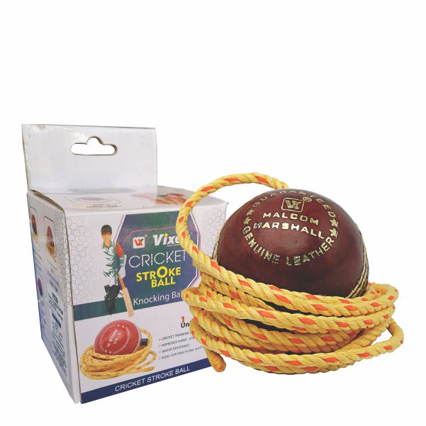 Cricket Stroke Leather Ball With Rope 3.5 MTR MALCOM MARSHAL