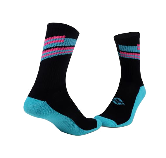 Nivia Court Cotton Crew Length Assorted Socks (Pack of 2)