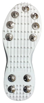 Close-up of Gowin Tyro Spike Shoes designed for cricket, featuring high-traction metal spikes and durable material.