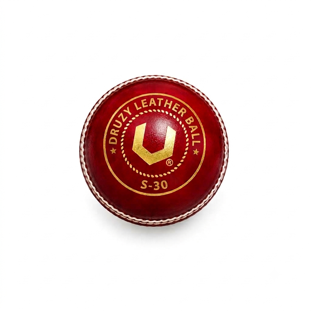 Druzy S 30 Red Leather Ball