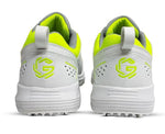 Close-up of Gowin Tyro Spike Shoes designed for cricket, featuring high-traction metal spikes and durable material.
