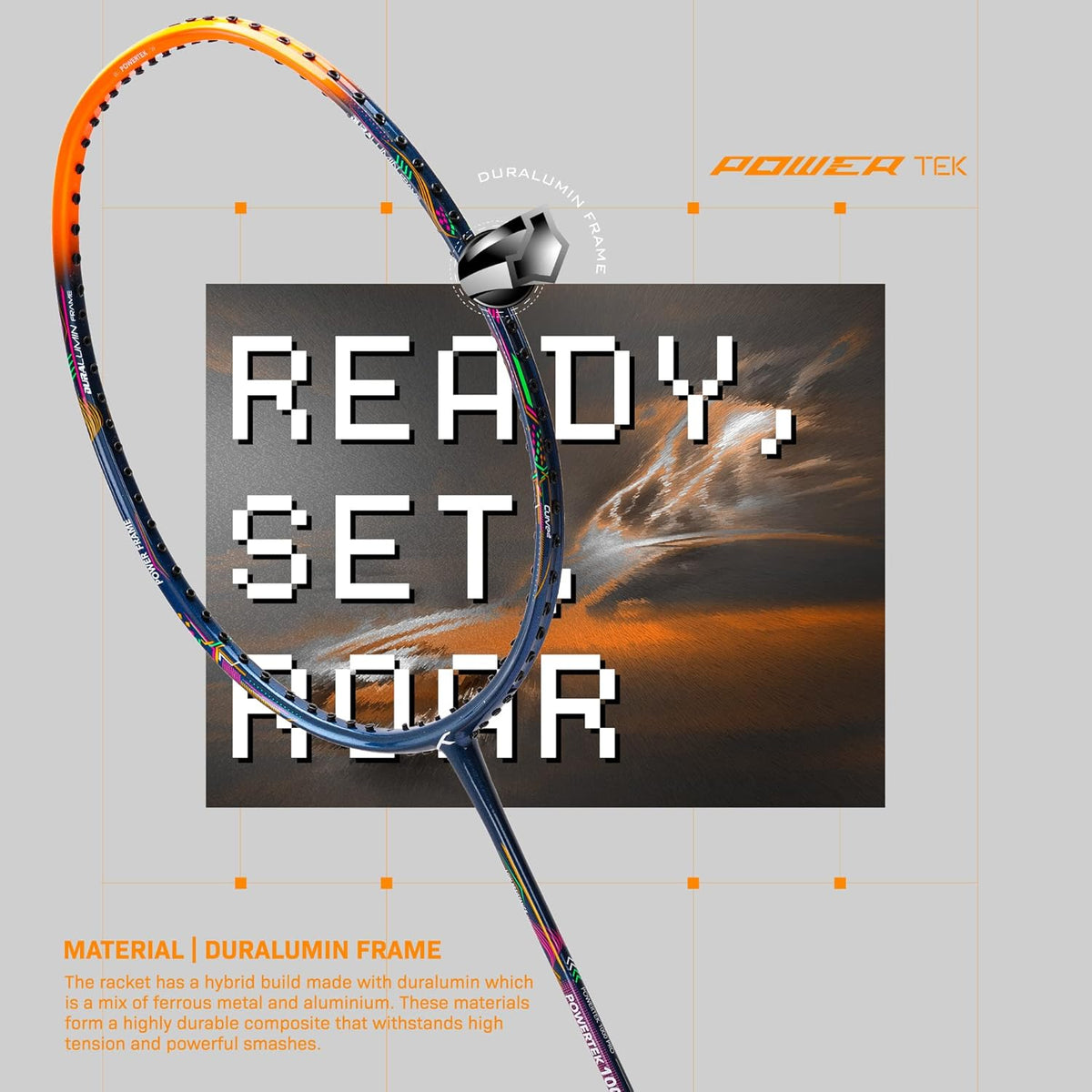 Hundred Powertek 1000 Pro Badminton Racket.