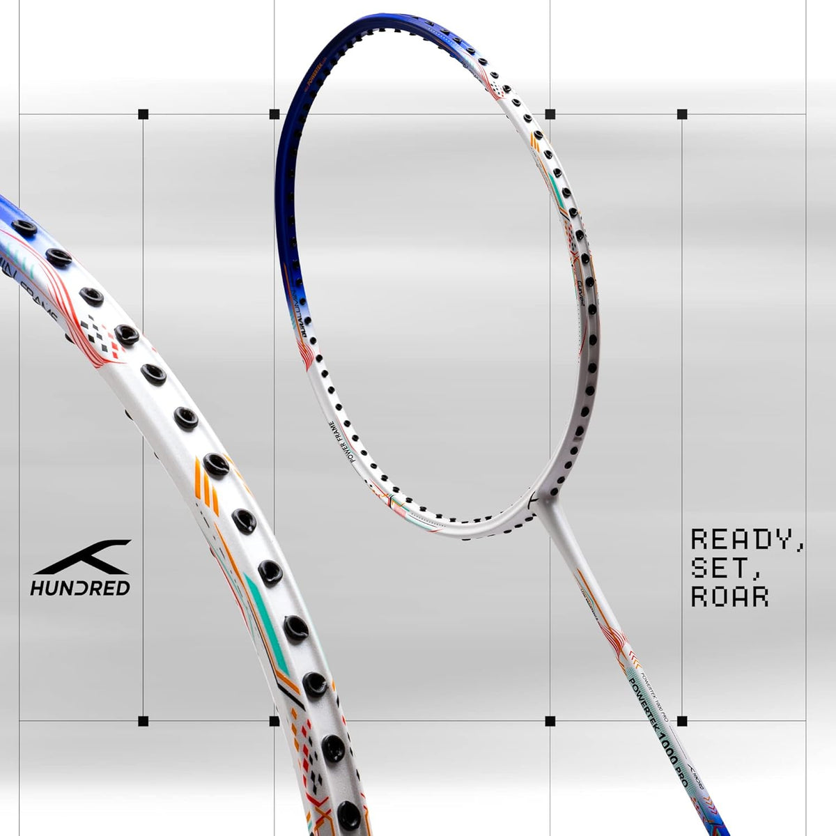 Hundred Powertek 1000 Pro Badminton Racket.