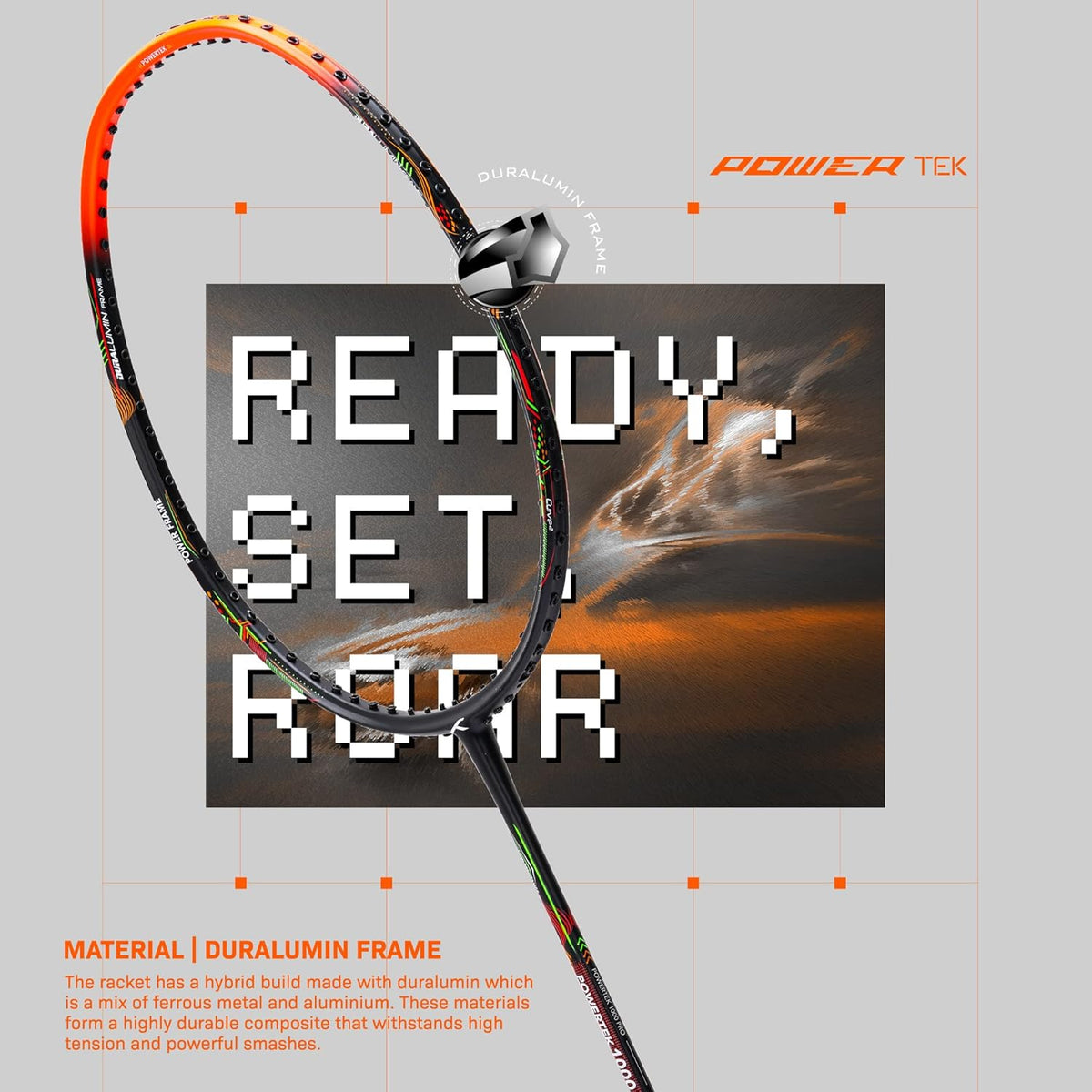 Hundred Powertek 1000 Pro Badminton Racket.