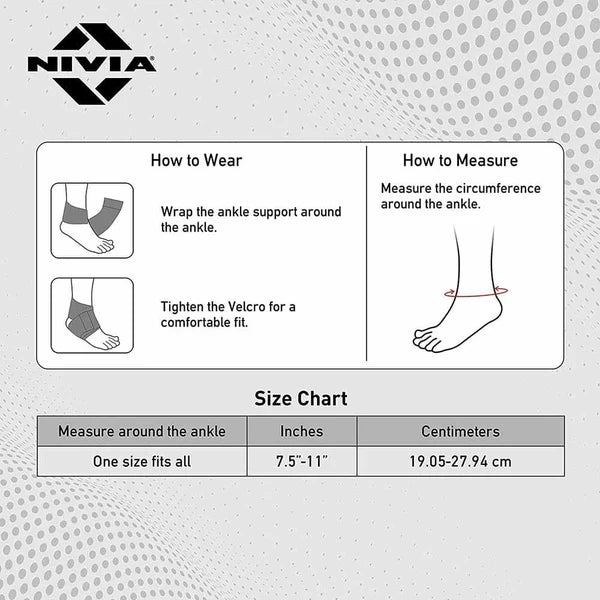 Nivia Compression Ankle Wrap Support